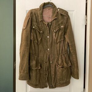 FREE PEOPLE EUC Military Trench - M